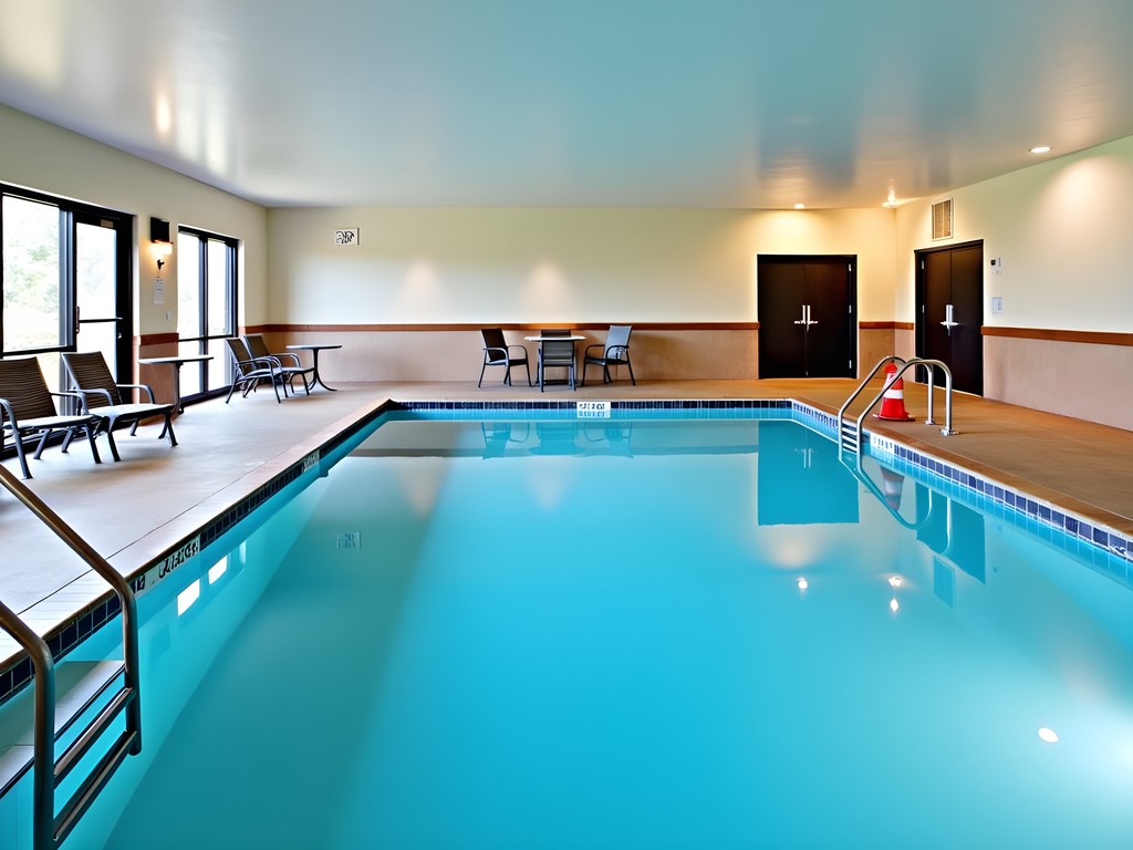 Clean, well-maintained indoor pool at family-friendly Albany hotel
