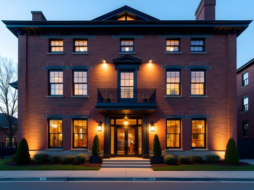 Converted power station now housing The Edison Boutique Hotel in Brockton