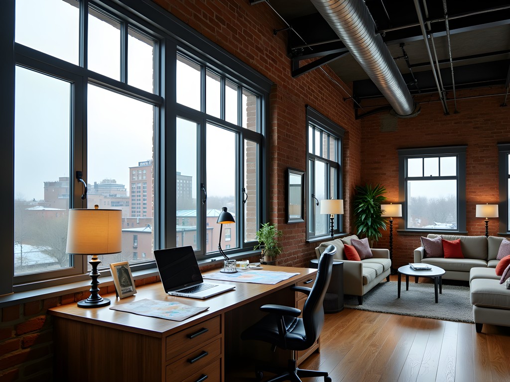 Modern workspace in The Edison Boutique Hotel suite with meteorological equipment