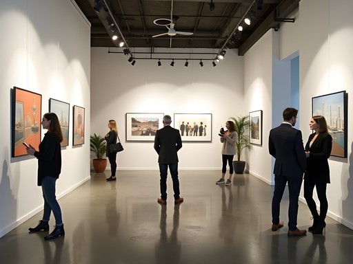Art gallery exhibition space inside Saint Kate - The Arts Hotel in Milwaukee