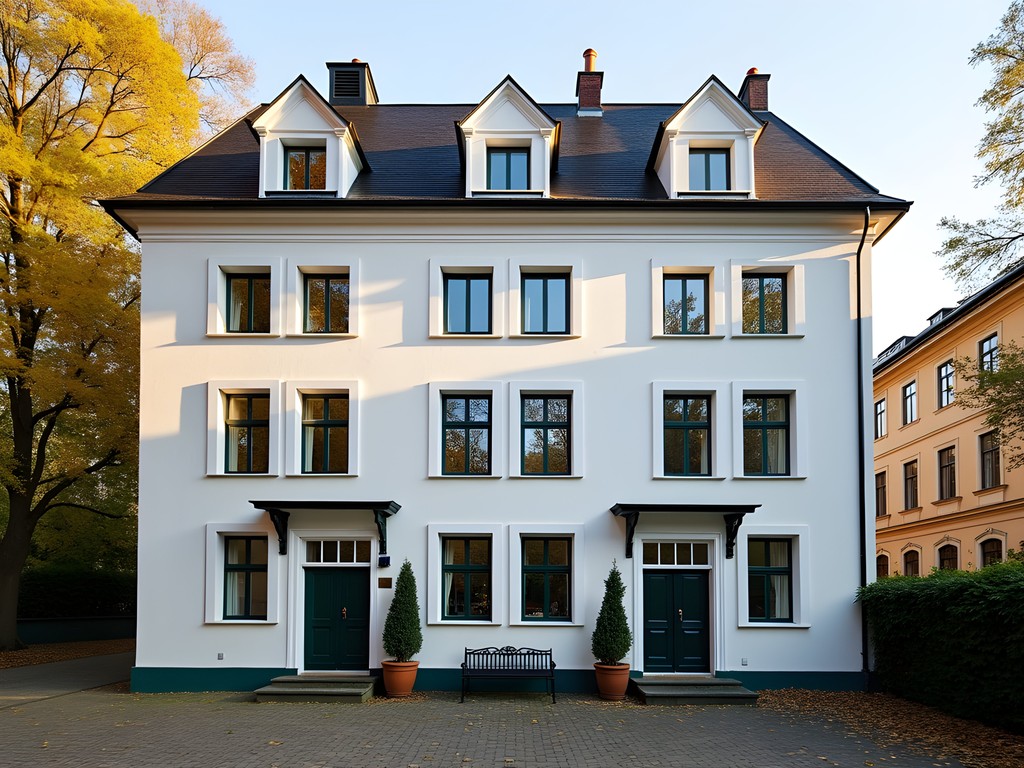 Historic facade of Camillas Hus boutique hotel in Oslo's Frogner neighborhood