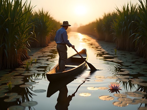 Luxury mokoro safari experience in the Okavango Delta with professional guide