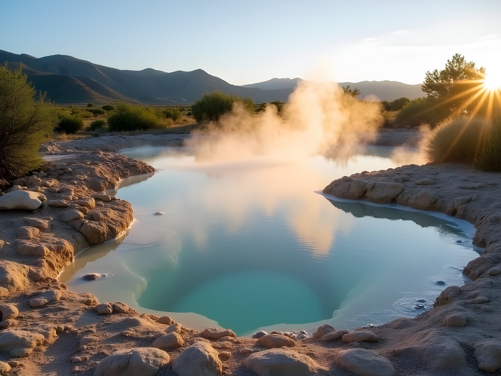 Natural mineral pools in Pueblo providing recovery between adventure activities