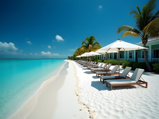 Private beach at Sunset Key Cottages in Key West Florida