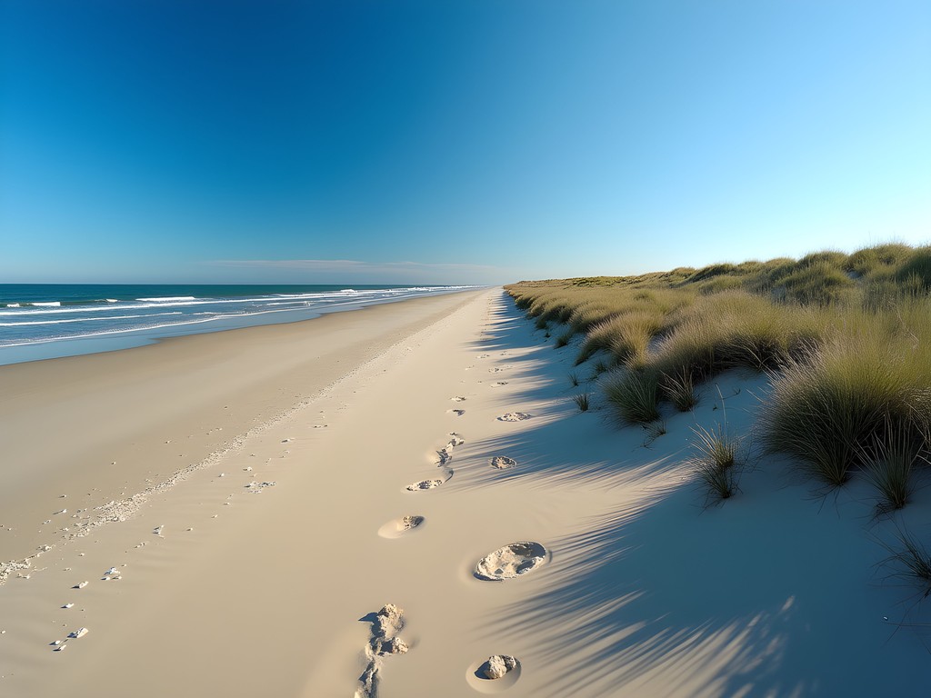 False Cape State Park showing pristine undeveloped beach and natural wilderness