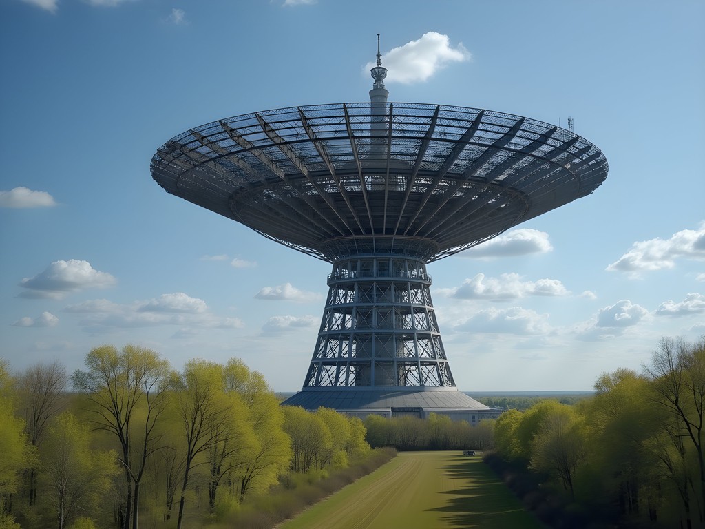 Massive Duga radar array structure in Chernobyl exclusion zone