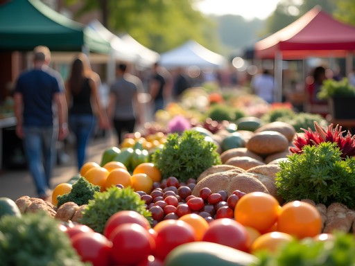 Colorful spring produce at Fort Smith Farmers Market