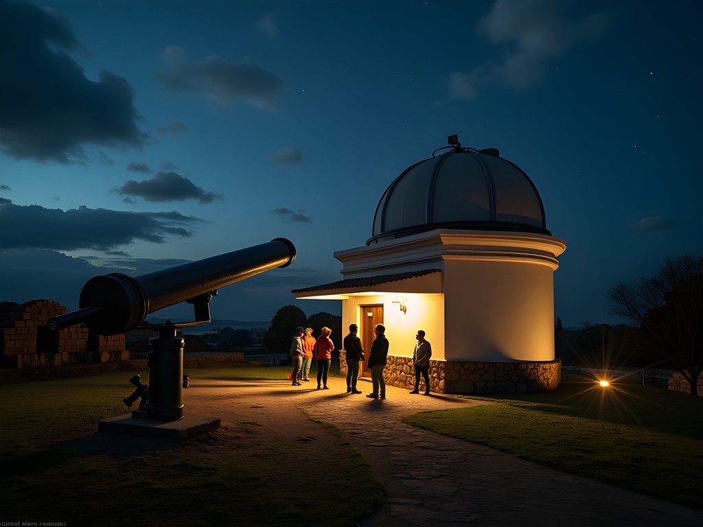 Night sky observation session at Pachacamac Observatory near Lima