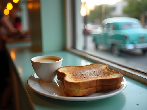 Authentic Cuban breakfast at a ventanita window in Miami