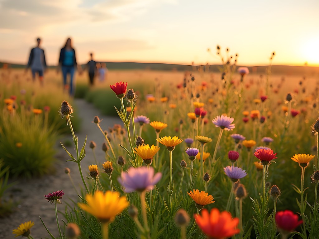 Spring wildflowers blooming at Joe B. Barnes Regional Park in Midwest City