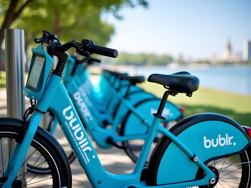 Budget-friendly Bublr Bikes along Milwaukee's scenic lakefront trail