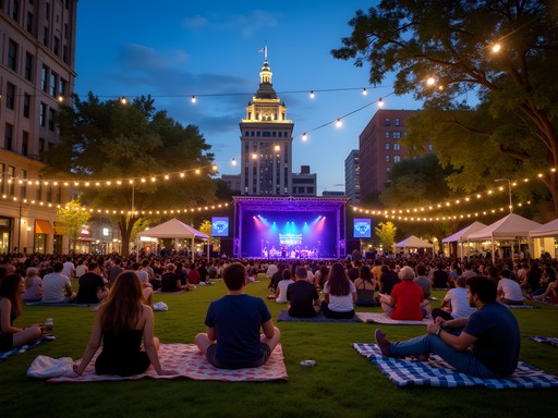 Free outdoor concert at Guthrie Green in downtown Tulsa