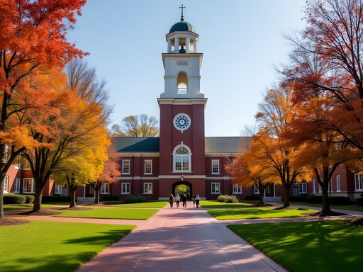 Denny Chimes and the Quad at University of Alabama campus