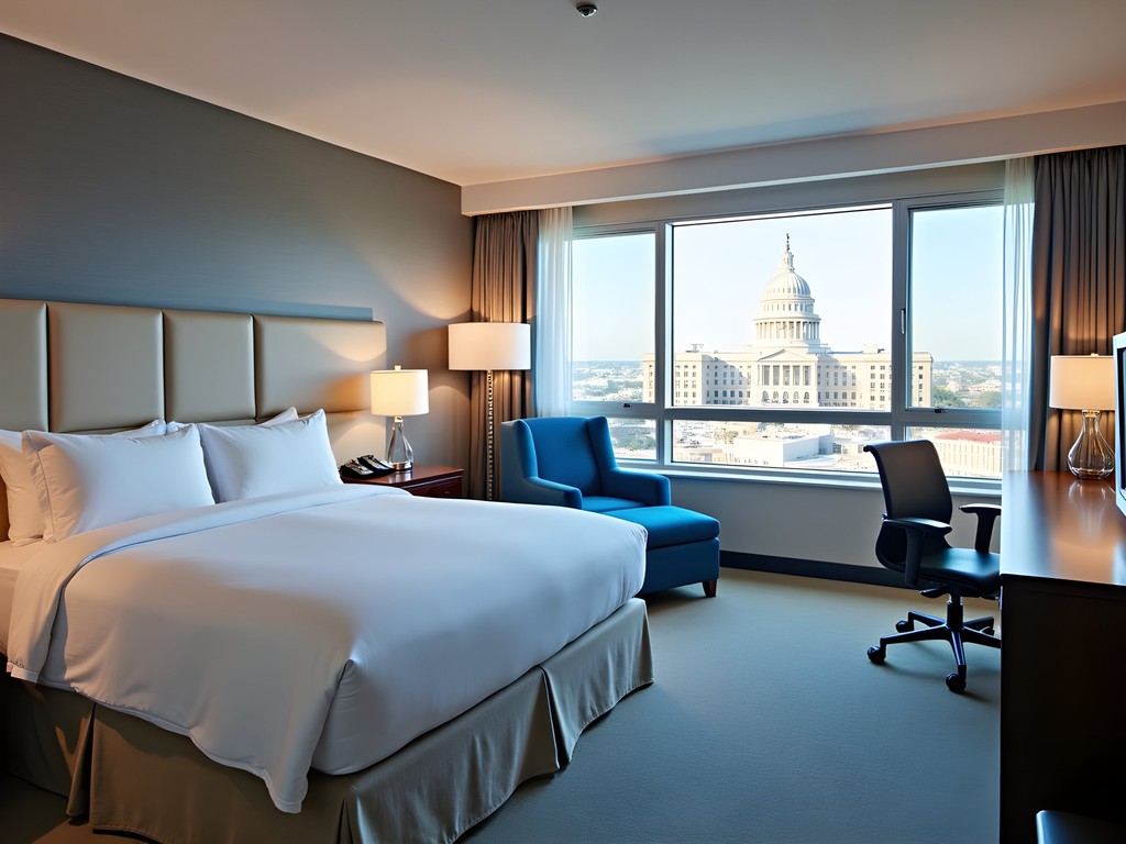 Executive suite at Renaissance Albany Hotel with Capitol Building view