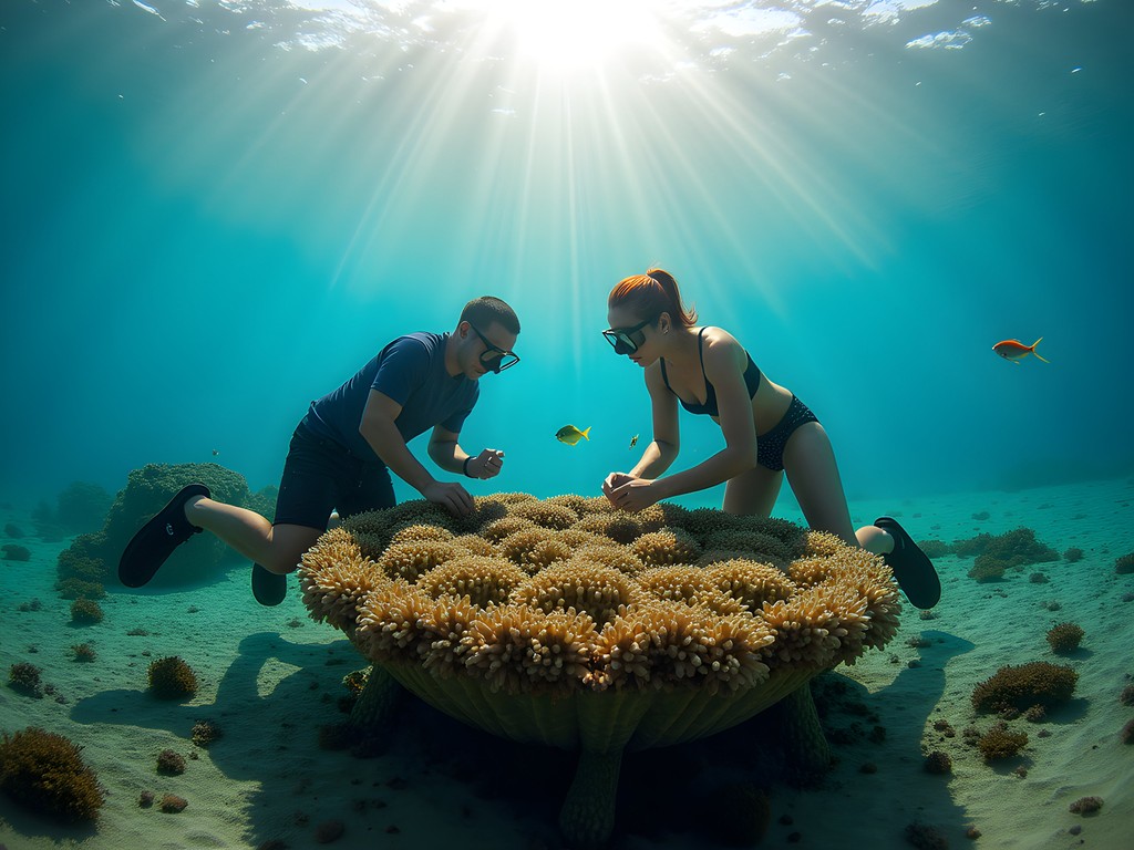 Participation in local coral restoration project in Boracay waters