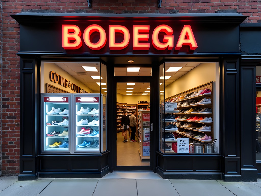 The hidden entrance to Bodega boutique disguised as a convenience store in Boston