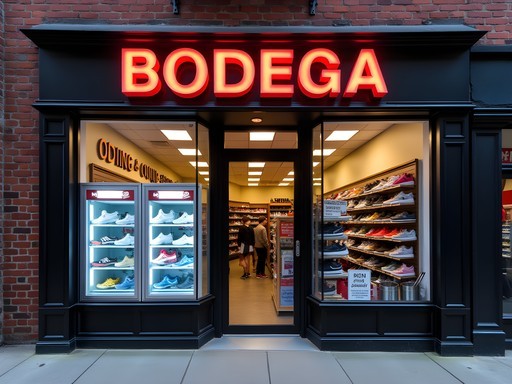 The hidden entrance to Bodega boutique disguised as a convenience store in Boston