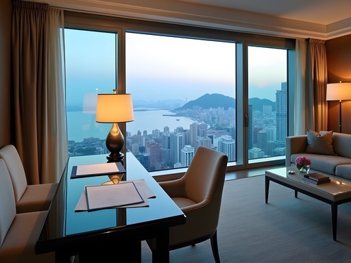 Luxury executive suite in Park Hyatt Busan with panoramic ocean view