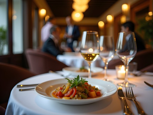 Executive business dinner at upscale restaurant in Ibagué with traditional Colombian dishes