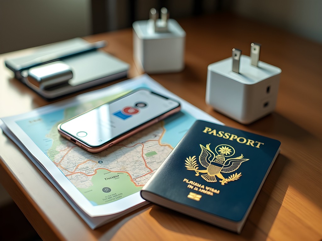 Organized business travel essentials for executive trip to Lusaka