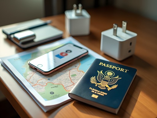 Organized business travel essentials for executive trip to Lusaka