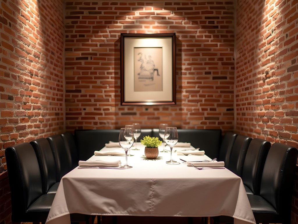 Professional business dinner setting at an upscale O'Fallon restaurant