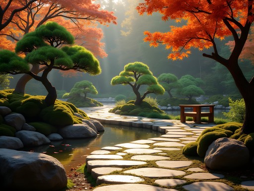 Serene Japanese Garden at Mill Mountain Park in Roanoke