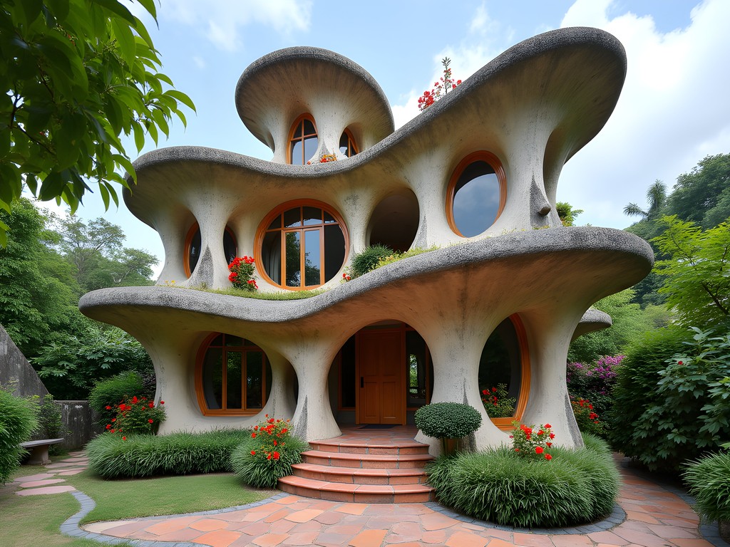 Whimsical exterior of the famous Crazy House (Hang Nga Guesthouse) in Dalat