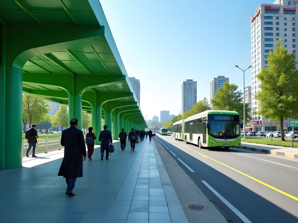 Islamabad Metro Bus system with modern stations and green infrastructure