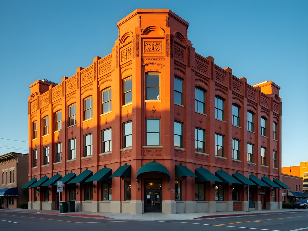 Art deco Threefoot Building in downtown Meridian, Mississippi