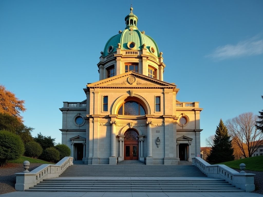 Saint Joseph's Oratory dome and façade on Mount Royal in Montreal