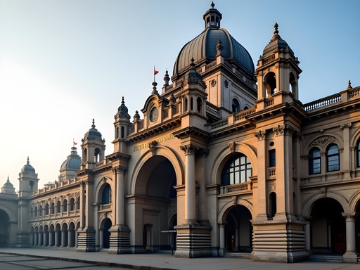 Ornate Victorian architecture of Mumbai's historic Chhatrapati Shivaji Terminus railway station