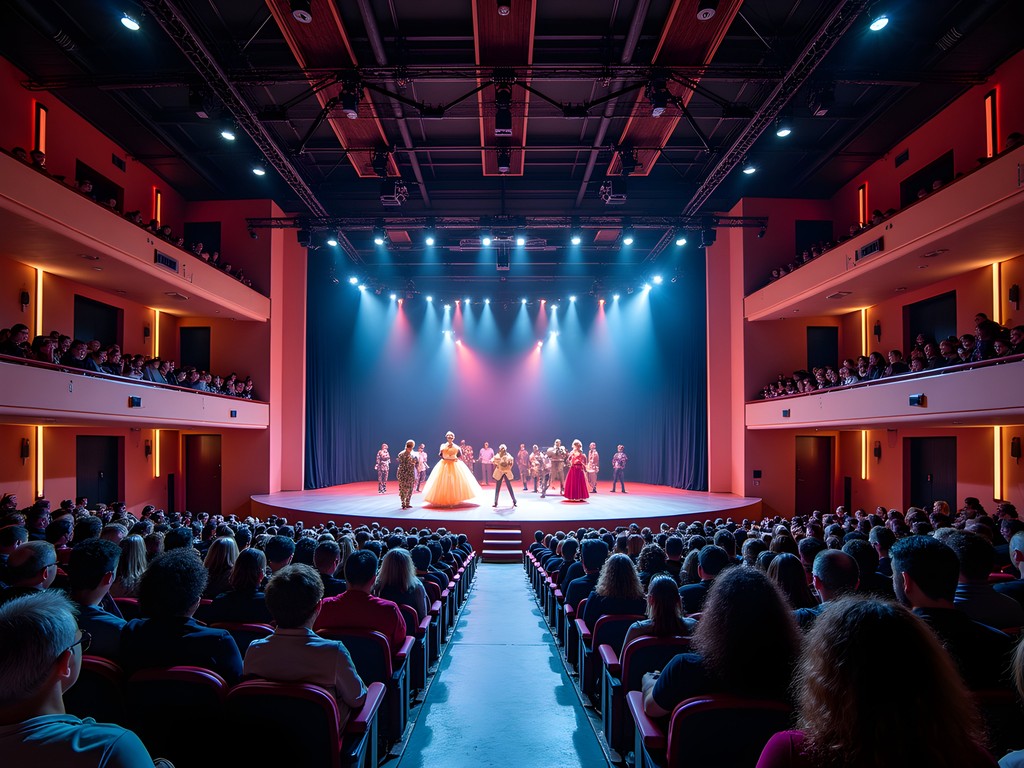 Family-friendly theatrical performance at Hale Centre Theatre's impressive round stage