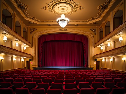 Art Deco interior of historic Fox Theater in Bakersfield California