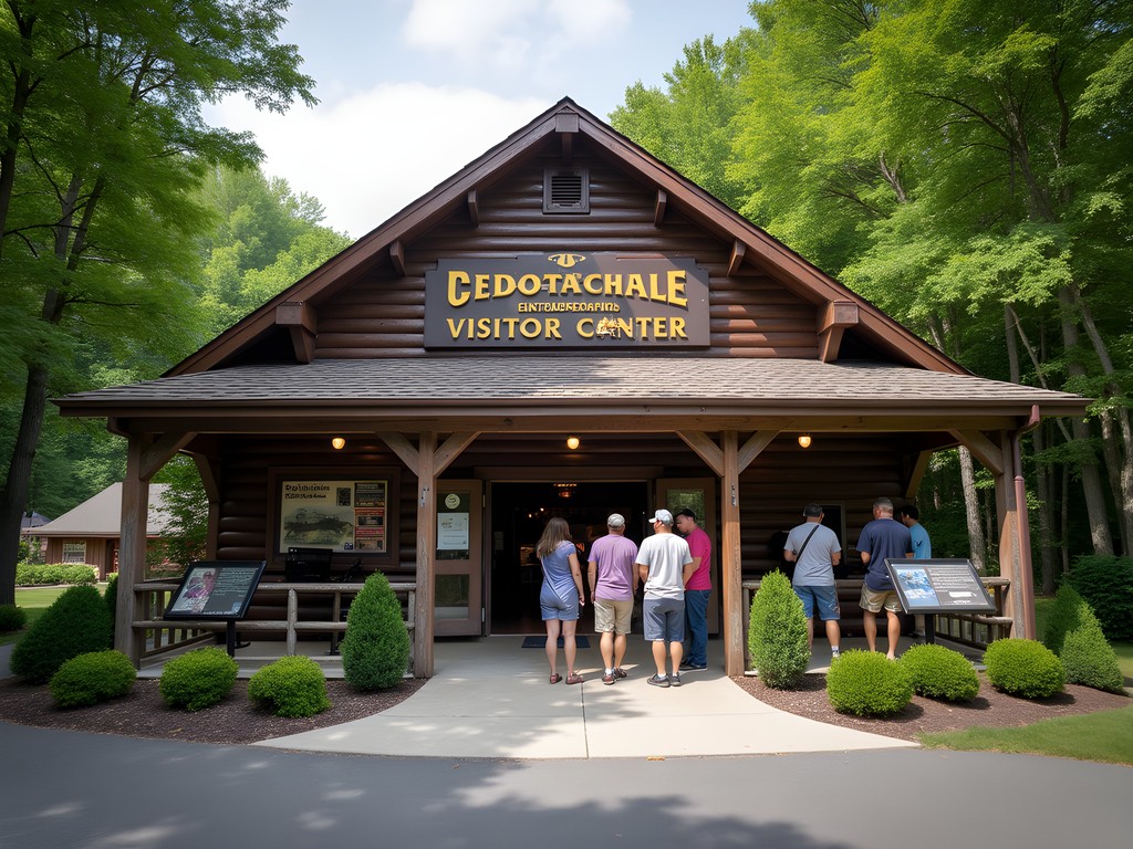 Entrance to Beckley Exhibition Coal Mine and visitor center