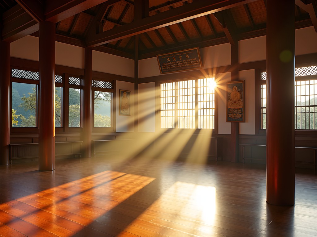 Morning meditation session at Beomeosa Temple in Busan