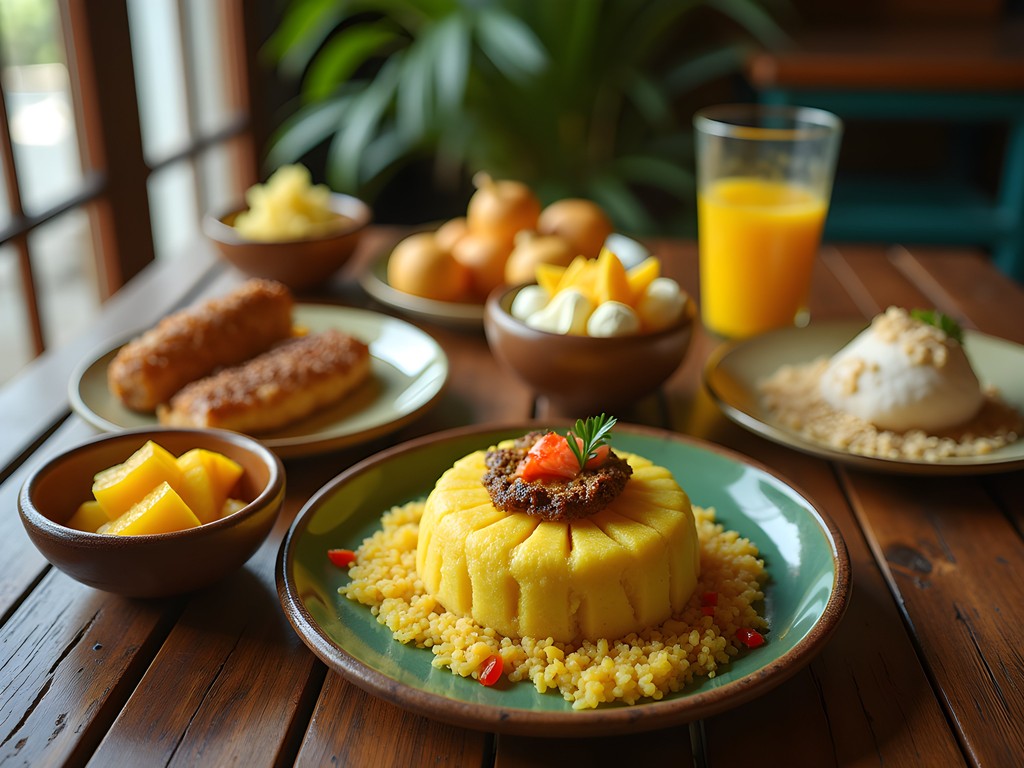 Traditional Afro-Puerto Rican cuisine from Carolina featuring mofongo and seafood