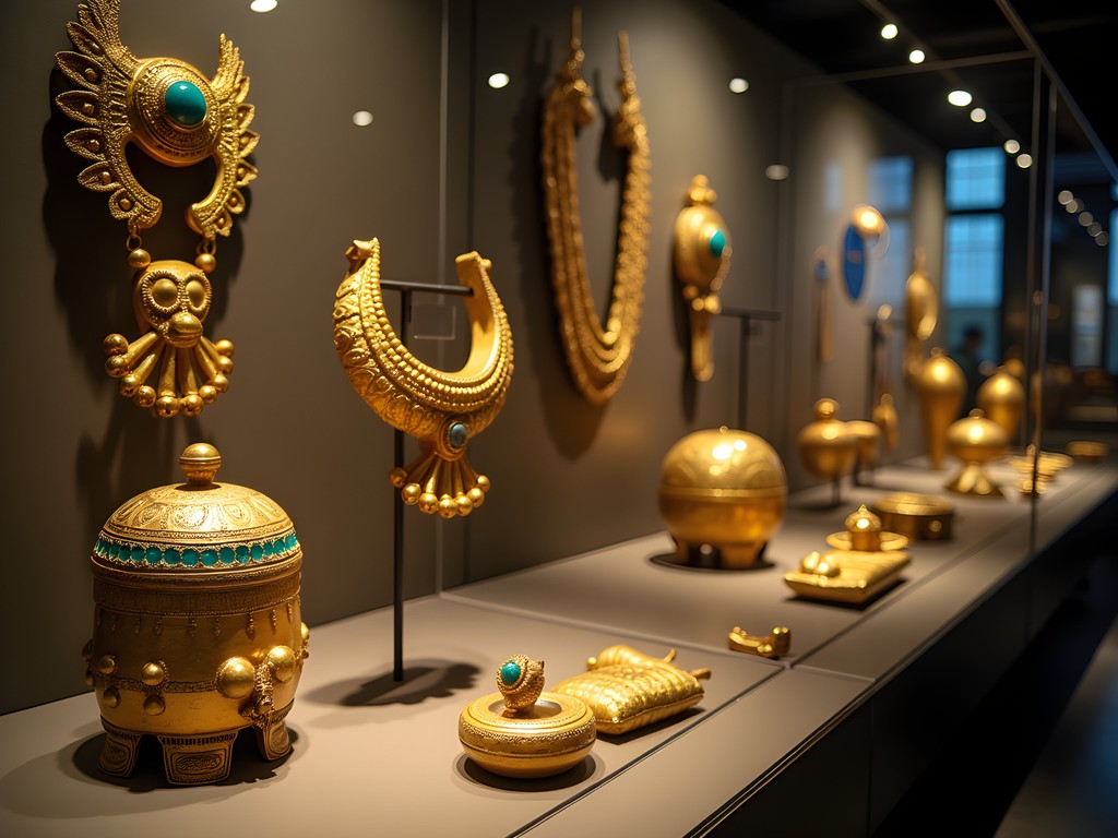 Gold artifacts from Lord of Sipán tomb displayed in museum