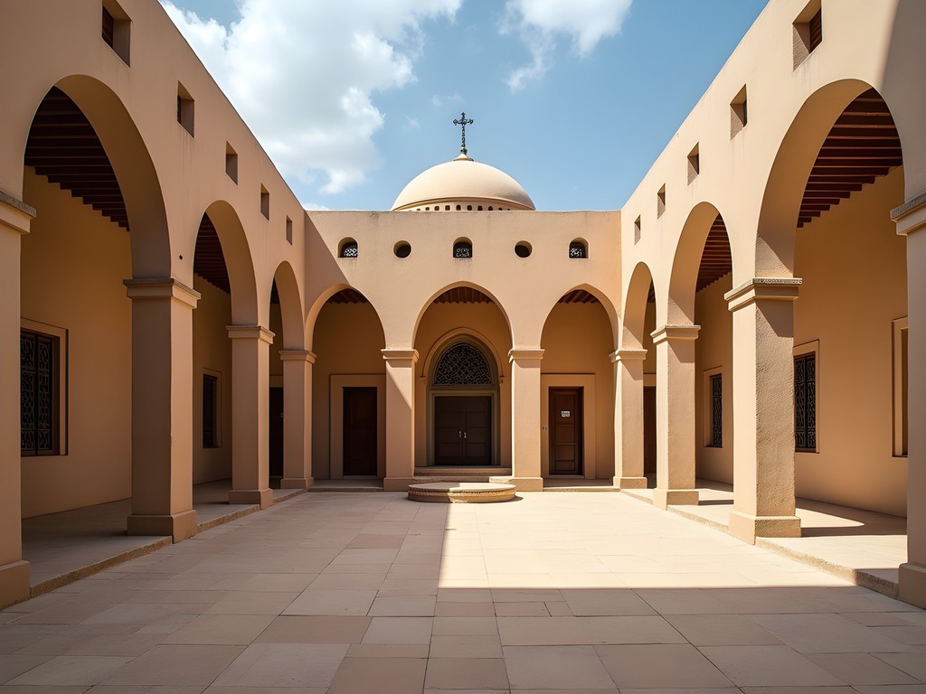 Traditional architectural elements of a neighborhood mosque in Khartoum