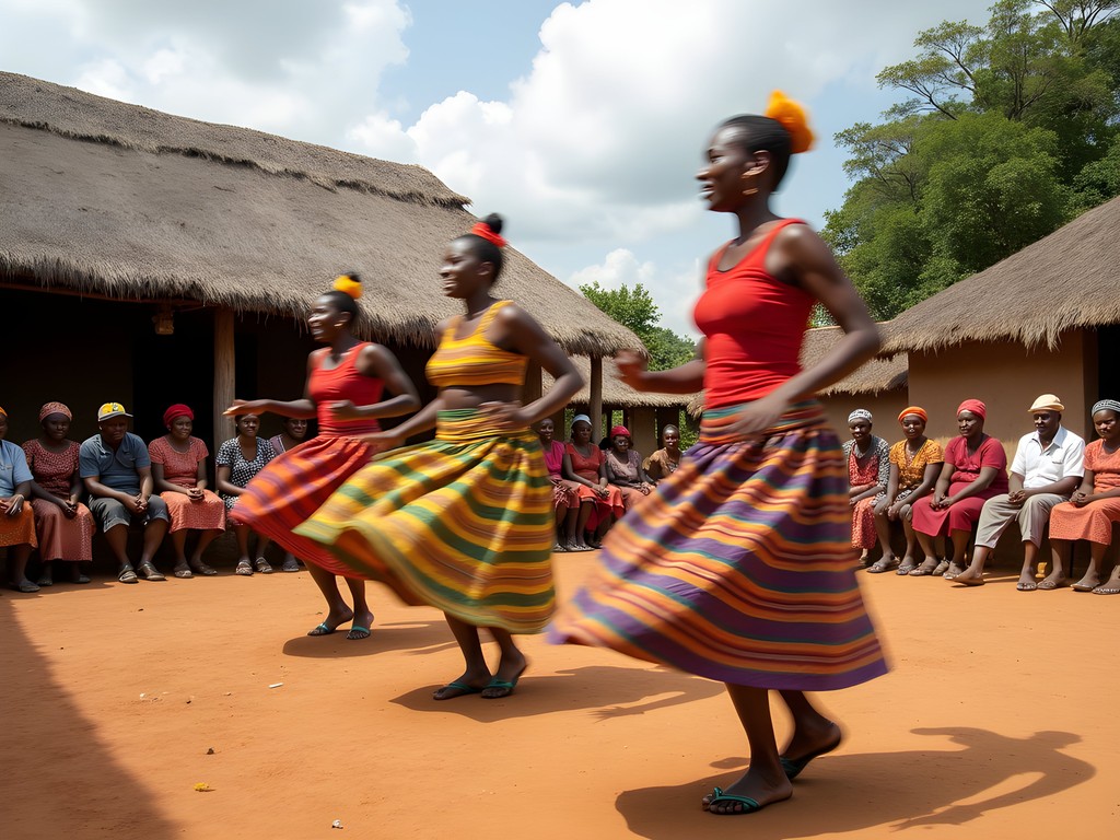 Traditional Ankole dance performance at cultural center in Mbarara