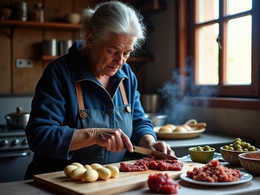 Traditional empanada preparation in San Miguel de Tucumán
