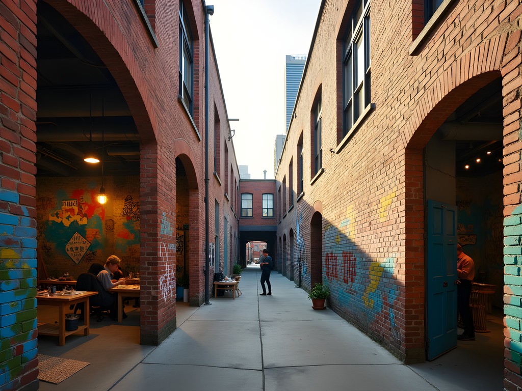 Colorful street art murals and installations in M50 Creative Park Shanghai