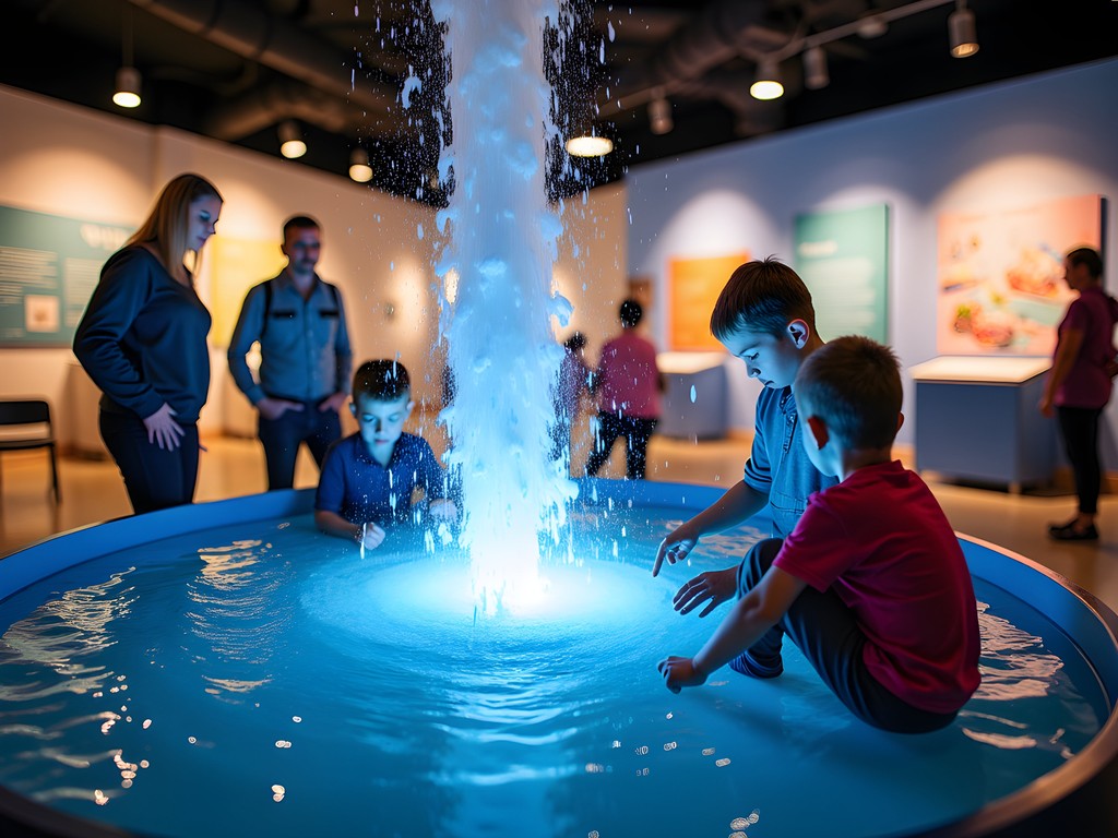 Children engaging with interactive science exhibits at MadaTech Museum in Haifa