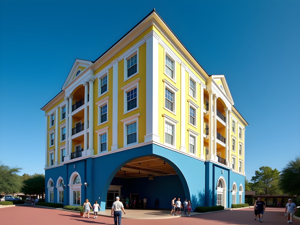The distinctive upside-down WonderWorks building on International Drive in Orlando