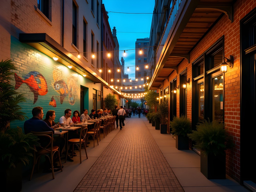 Atmospheric night dining in Brisbane's Fish Lane