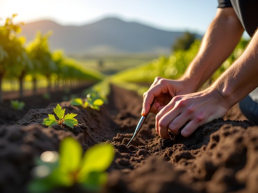 Examining vineyard soil composition in Idaho wine country