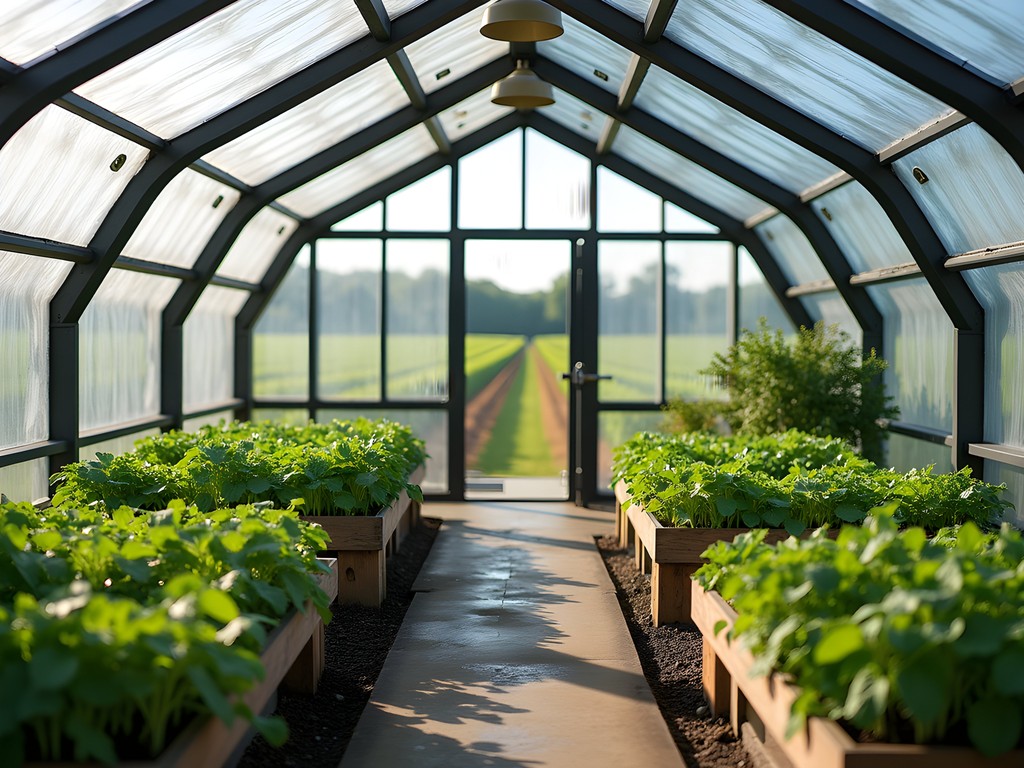 Climate-controlled greenhouse at Gervasi Vineyard estate in Canton, Ohio