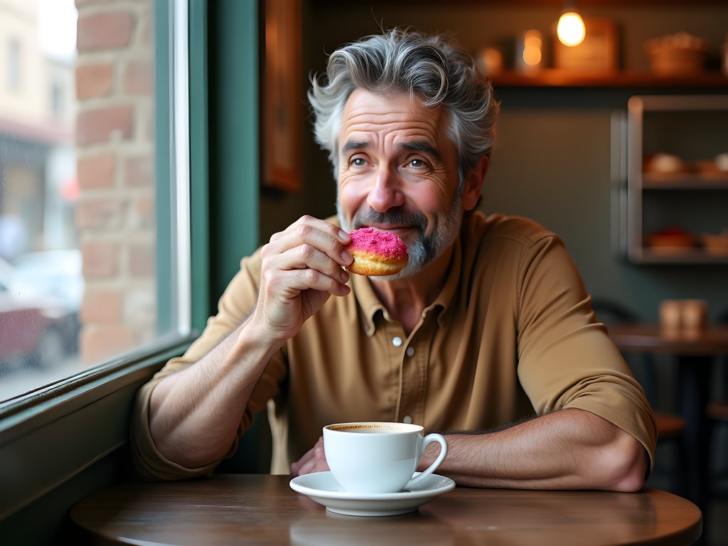 Food writer Kevin Larsson sampling traditional Mexican pastries at Cicero bakery