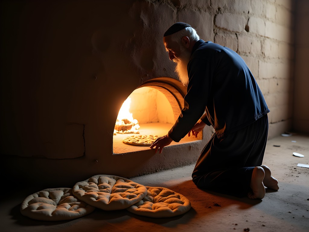 Traditional bread baker working with tandoor oven in Kandahar bakery