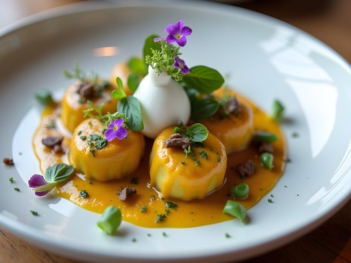 Elegantly plated contemporary Jamaican dish featuring local ingredients at upscale Kingston restaurant